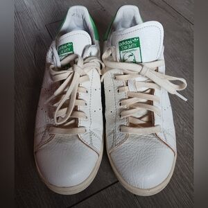 Adidas White and Green Sneakers